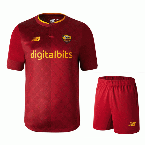 Roma Soccer Jersey Home Kit(Jersey+Shorts) Replica 2022/23